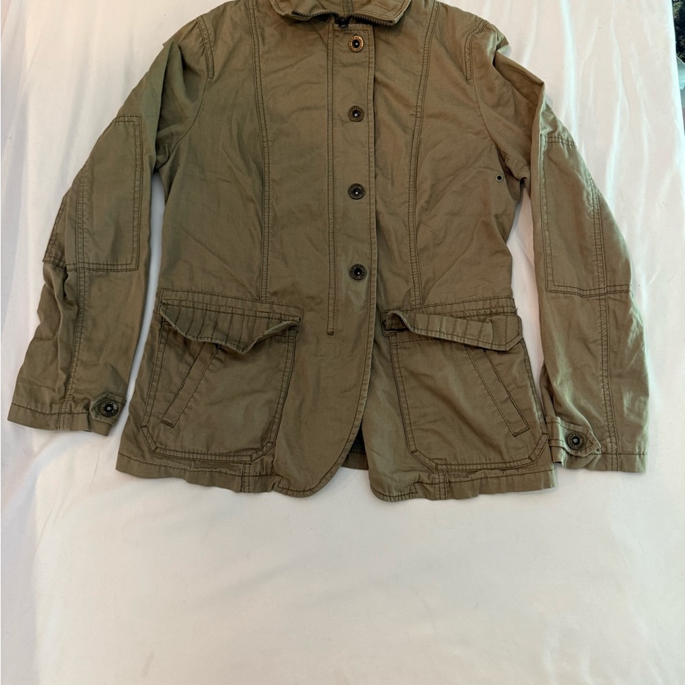 GAP Khaki Green Utility Jacket‎ 100% cotton XS